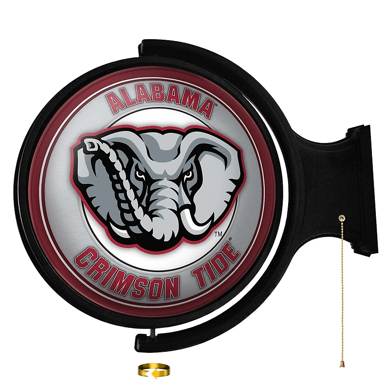 Alabama Crimson Tide Mascot 21'' x 23'' Rotating Lighted Wall Sign