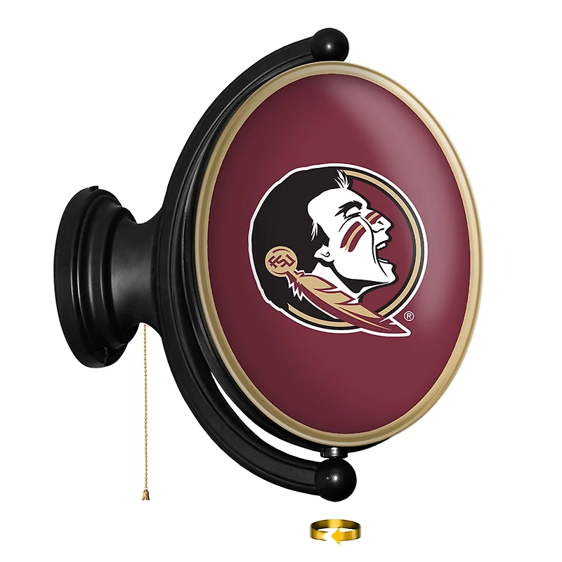 Florida State Seminoles Mascot 21'' x 23'' Rotating Lighted Wall Sign
