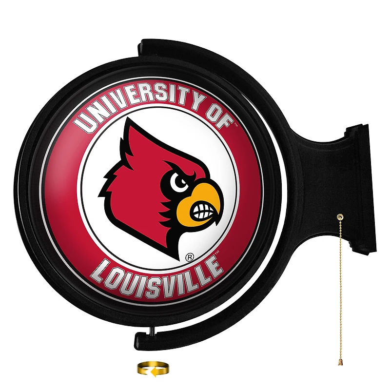 Louisville Cardinals Mascot 21'' x 23'' Rotating Lighted Wall Sign