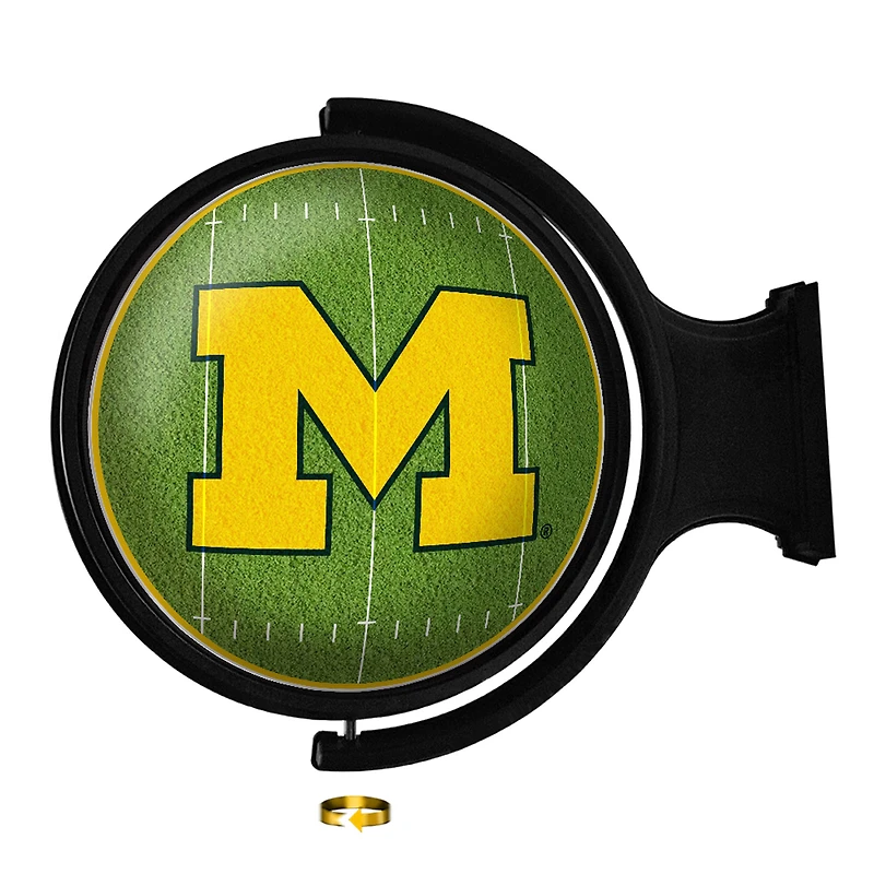 Michigan Wolverines Football 21'' x 23'' Rotating Lighted Wall Sign