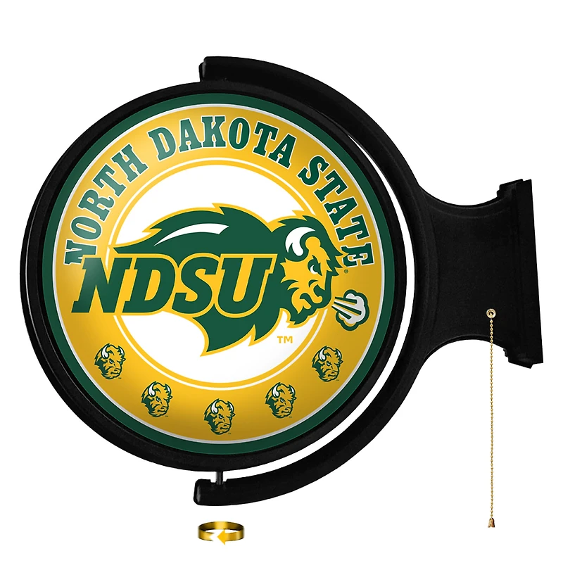 NDSU Bison Logo 21'' x 23'' Rotating Lighted Wall Sign