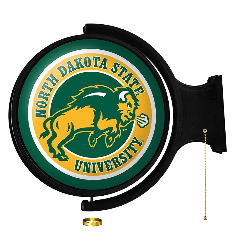 NDSU Bison Team Logo 21'' x 23'' Rotating Lighted Wall Sign