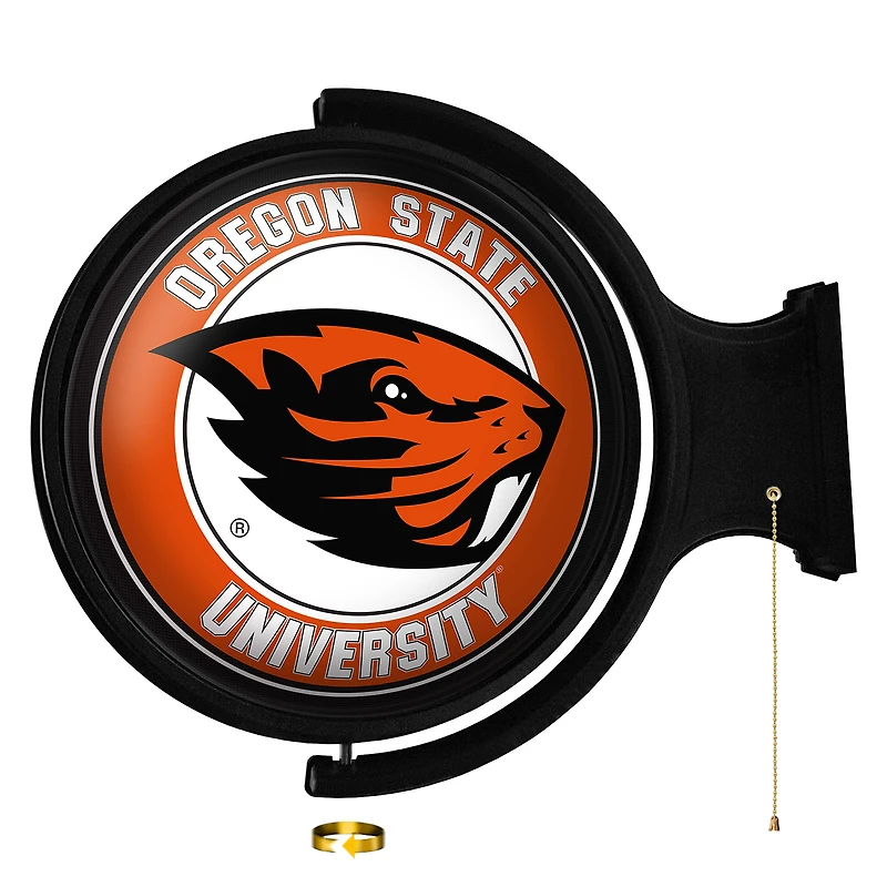 Oregon State Beavers Team Logo 21'' x 23'' Rotating Lighted Wall Sign