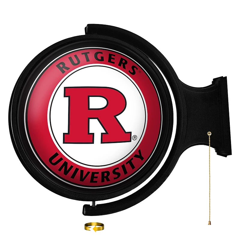 Rutgers Scarlet Knights Team Logo 21'' x 23'' Rotating Lighted Wall Sign