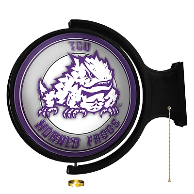 TCU Horned Frogs Mascot 21'' x 23'' Rotating Lighted Wall Sign