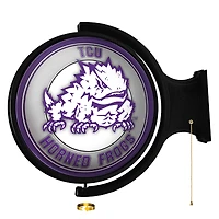 TCU Horned Frogs Mascot 21'' x 23'' Rotating Lighted Wall Sign