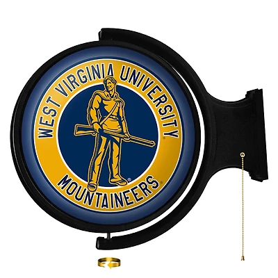 West Virginia Mountaineers Mascot Logo 21'' x 23'' Rotating Lighted Wall Sign