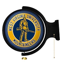 West Virginia Mountaineers Mascot Logo 21'' x 23'' Rotating Lighted Wall Sign