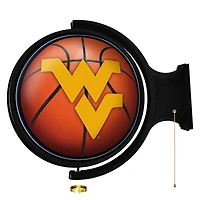 West Virginia Mountaineers Basketball 21'' x 23'' Rotating Lighted Wall Sign
