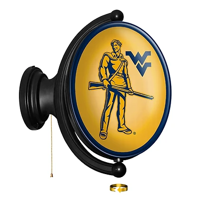 West Virginia Mountaineers Mascot 21'' x 23'' Rotating Lighted Wall Sign