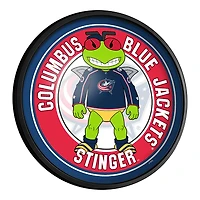Columbus Blue Jackets Mascot 18'' Round Slimline Illuminated Wall Sign