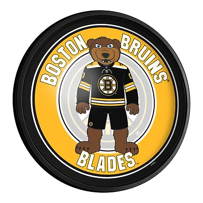 Boston Bruins Mascot 18'' Round Slimline Illuminated Wall Sign
