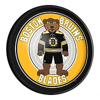 Boston Bruins Mascot 18'' Round Slimline Illuminated Wall Sign