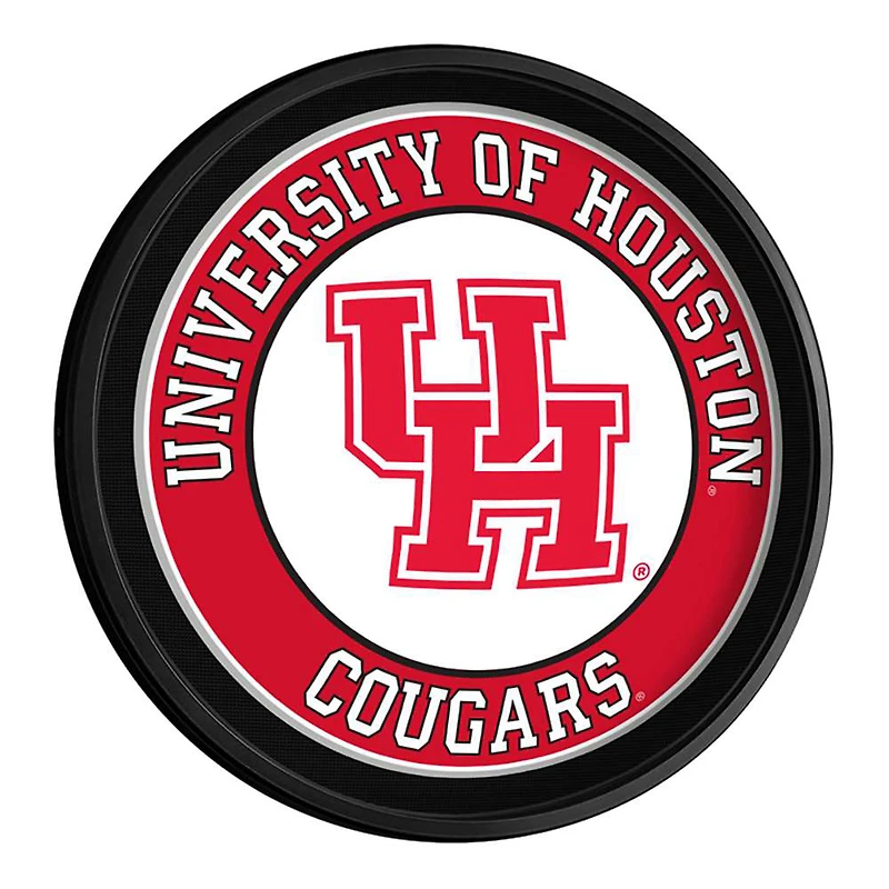 Houston Cougars Team Logo 18'' Round Slimline Illuminated Wall Sign