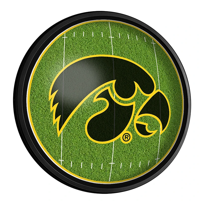 Iowa Hawkeyes Football 18'' Round Slimline Illuminated Wall Sign