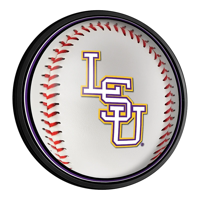 LSU Tigers Baseball 18'' Round Slimline Illuminated Wall Sign