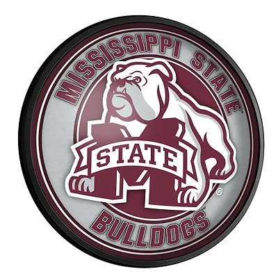 Mississippi State Bulldogs Mascot 18'' Round Slimline Illuminated Wall Sign