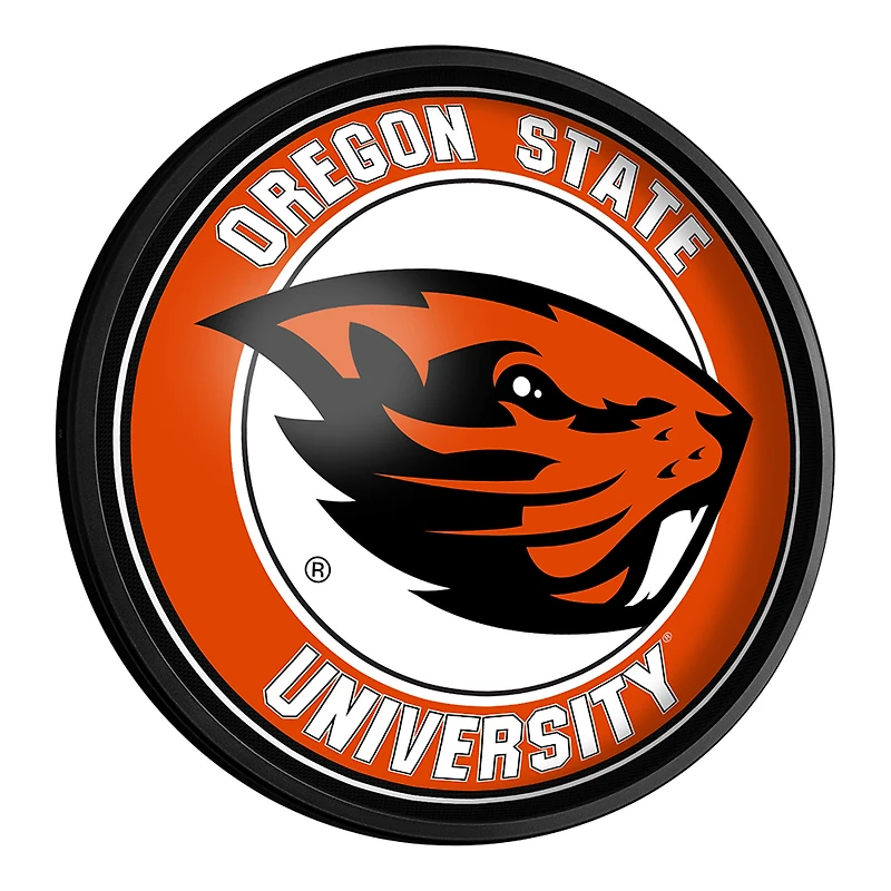 Oregon State Beavers 18'' Round Slimline Illuminated Wall Sign