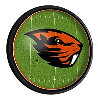 Oregon State Beavers Football 18'' Round Slimline Illuminated Wall Sign