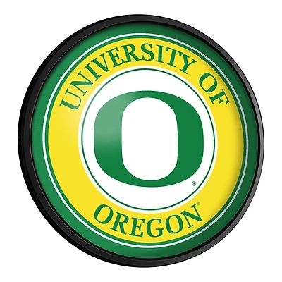 Oregon Ducks Logo 18'' Round Slimline Illuminated Wall Sign