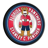 Florida Panthers Mascot 18'' Round Slimline Illuminated Wall Sign