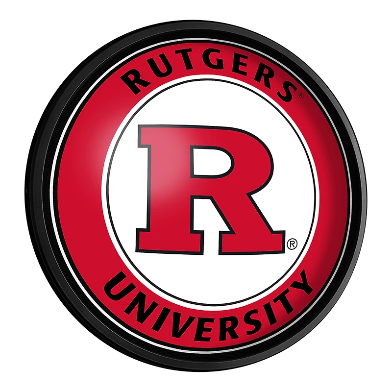 Rutgers Scarlet Knights 18'' Round Slimline Illuminated Wall Sign