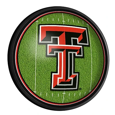 Texas Tech Red Raiders Football 18'' Round Slimline Illuminated Wall Sign