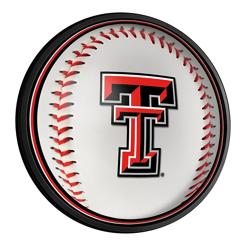 Texas Tech Red Raiders Baseball 18'' Round Slimline Illuminated Wall Sign