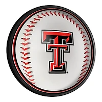Texas Tech Red Raiders Baseball 18'' Round Slimline Illuminated Wall Sign