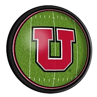 Utah Utes Football 18'' Round Slimline Illuminated Wall Sign