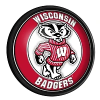 Wisconsin Badgers 18'' Round Slimline Illuminated Wall Sign