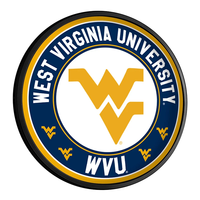 West Virginia Mountaineers Logo 18'' Round Slimline Illuminated Wall Sign