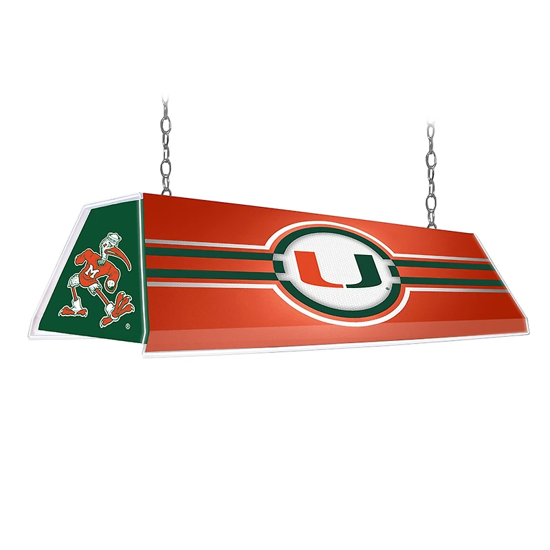 Miami Hurricanes 46'' x 13.5'' Pool Table Light