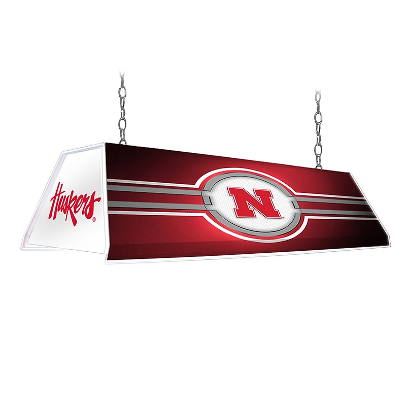 Nebraska Huskers 46'' x 13.5'' Pool Table Light