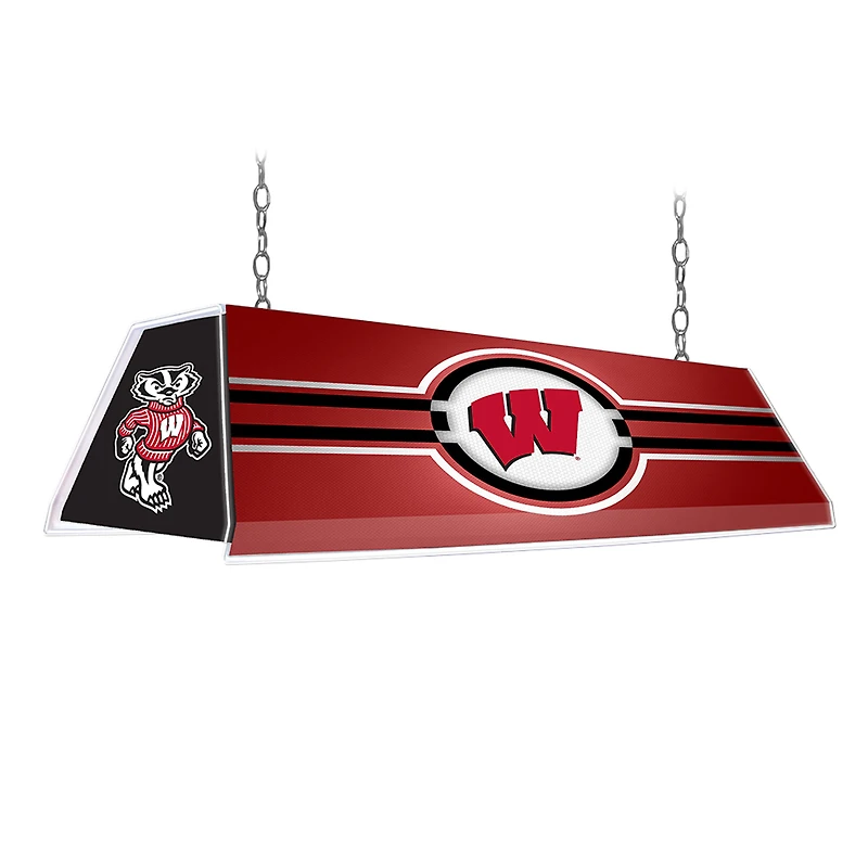 Wisconsin Badgers Logo 46'' x 13.5'' Pool Table Light