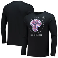 Men's Fanatics Black Team USA Figure Skating Long Sleeve T-Shirt