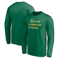 Men's Green Notre Dame Fighting Irish Play Like A Champion Today Leprechaun Long Sleeve T-Shirt