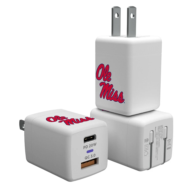 Ole Miss Rebels USB A/C Charger