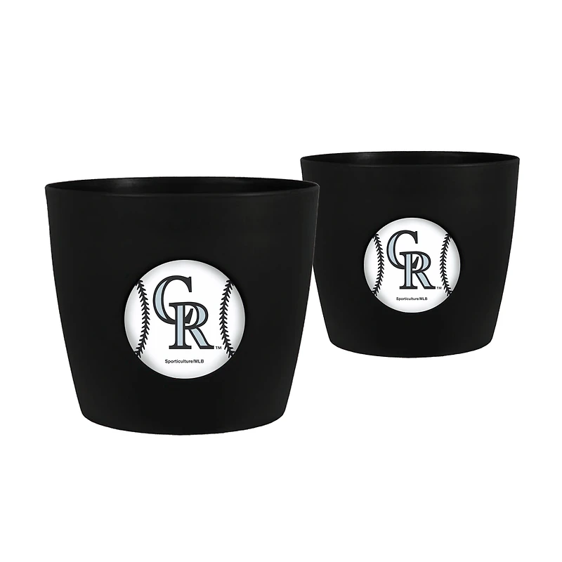 Colorado Rockies 2-Pack Team Pride Button Pot Set