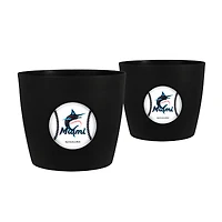 Miami Marlins 2-Pack Team Pride Button Pot Set
