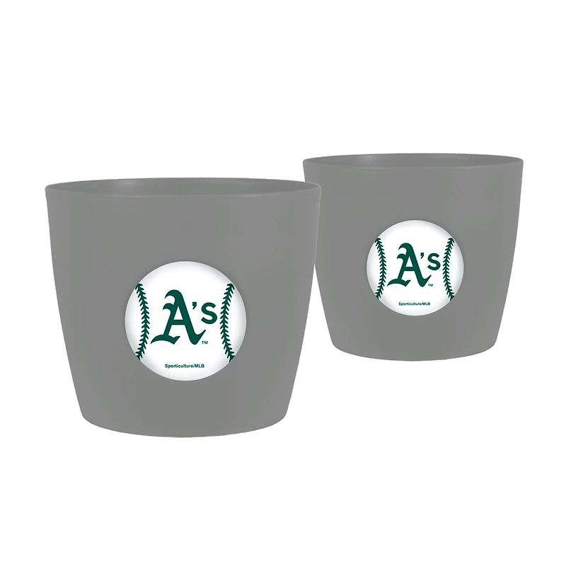 Athletics 2-Pack Team Pride Button Pot Set