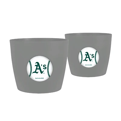 Athletics 2-Pack Team Pride Button Pot Set