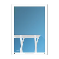 Miami Marlins Minimalist loanDepot Park 8.5" x 11" Fine Art Print