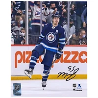 Mark Scheifele Winnipeg Jets Autographed 8" x 10" Navy Jersey Celebration Photograph