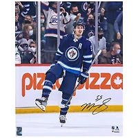 Mark Scheifele Winnipeg Jets Autographed 16" x 20" Navy Jersey Celebration Photograph