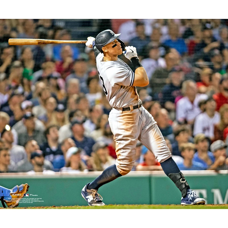 Aaron Judge New York Yankees Unsigned Batting at Fenway Park Photograph