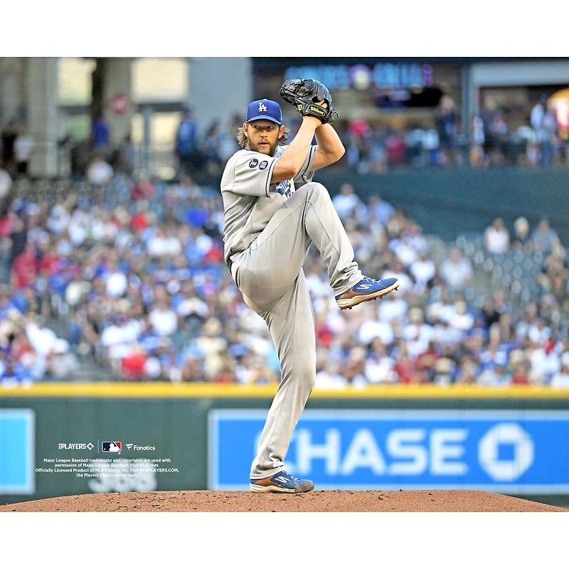 Clayton Kershaw Los Angeles Dodgers Unsigned Pitching vs. Diamondbacks Photograph
