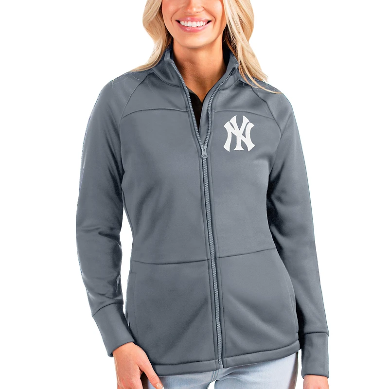 Women's Antigua New York Yankees Links Full-Zip Golf Jacket