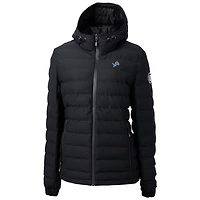 Women's Cutter & Buck Black Detroit Lions Mission Ridge Repreve Full-Zip Puffer Jacket
