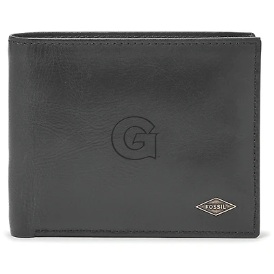 Men's Fossil Georgetown Hoyas Leather Ryan RFID Passcase Wallet